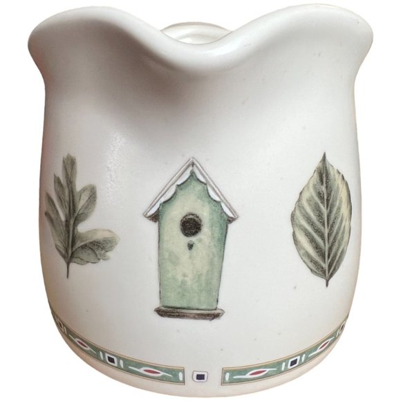 2 items: Vtg PFLATZGRAFF "Naturewood" Stoneware Gravy Boat and Creamer Retired - Picture 3 of 13